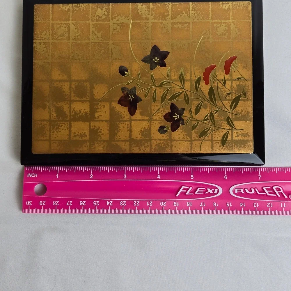 Nippon‎ Togeichien Yamanaka Lacquerware Korin-Style Bellflower Address Book Vtg